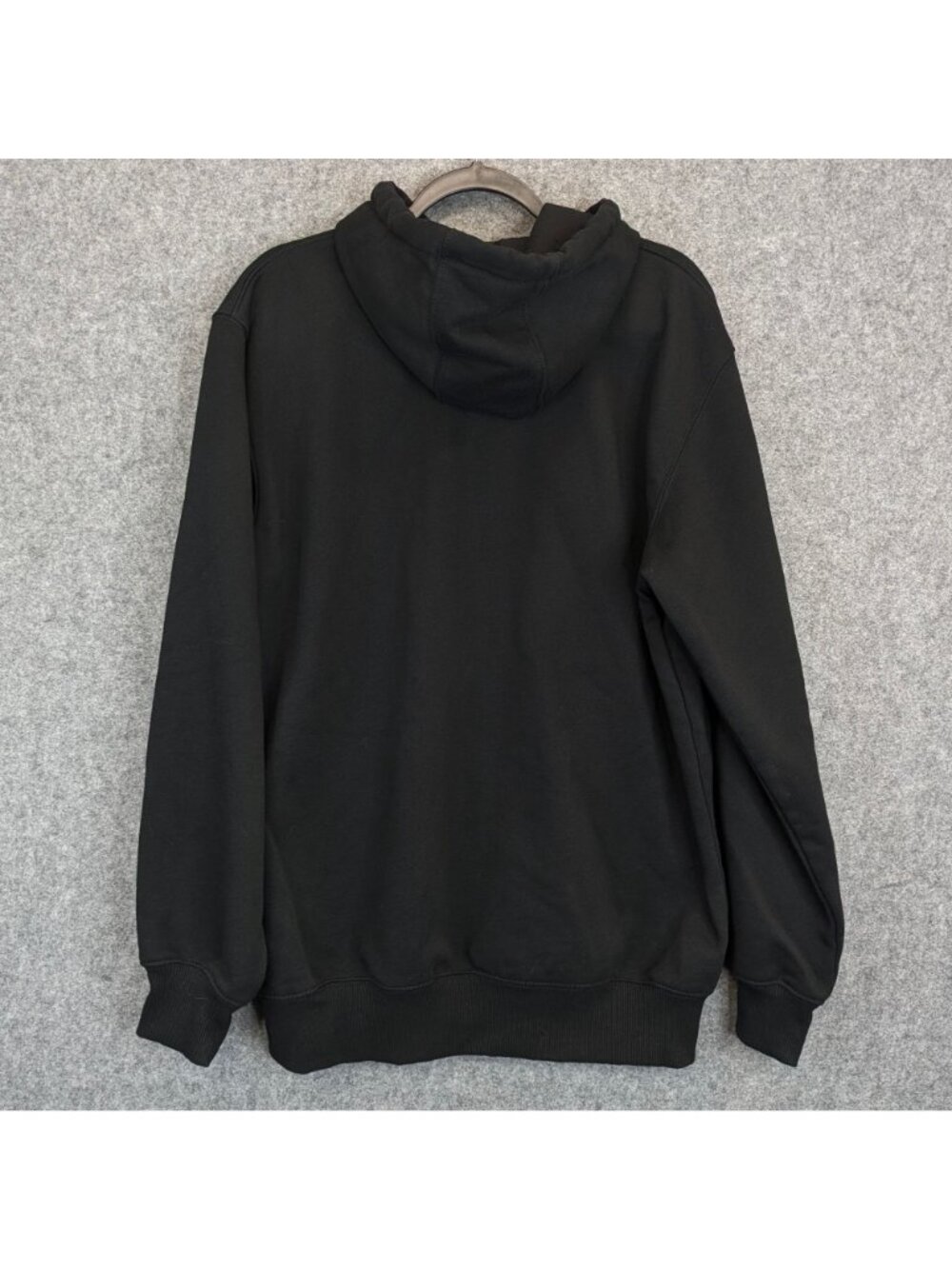 Carhartt Mens Medium Rain Defender Loose Fit Black Hoodie w Exact Sciences Logo - Picture 8 of 9